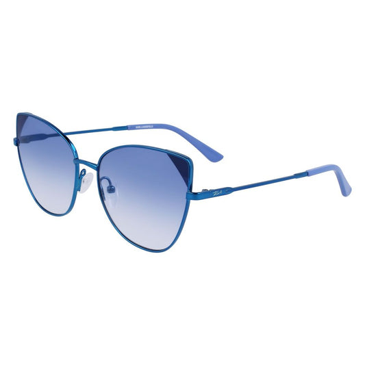 Karl Lagerfeld Blaue Metall-Sonnenbrille