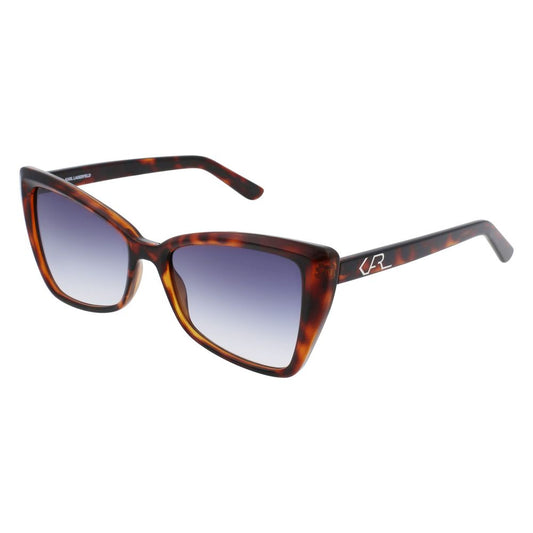 Karl Lagerfeld Braun gespritzte Sonnenbrille