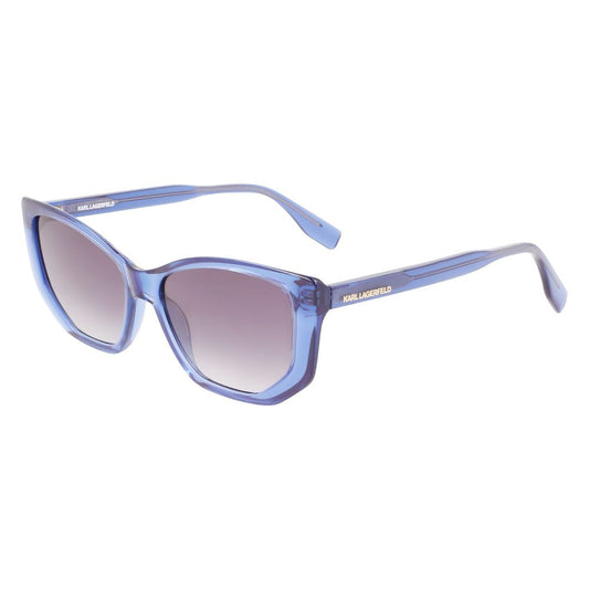 Karl Lagerfeld Blaue Injektionssonnenbrille