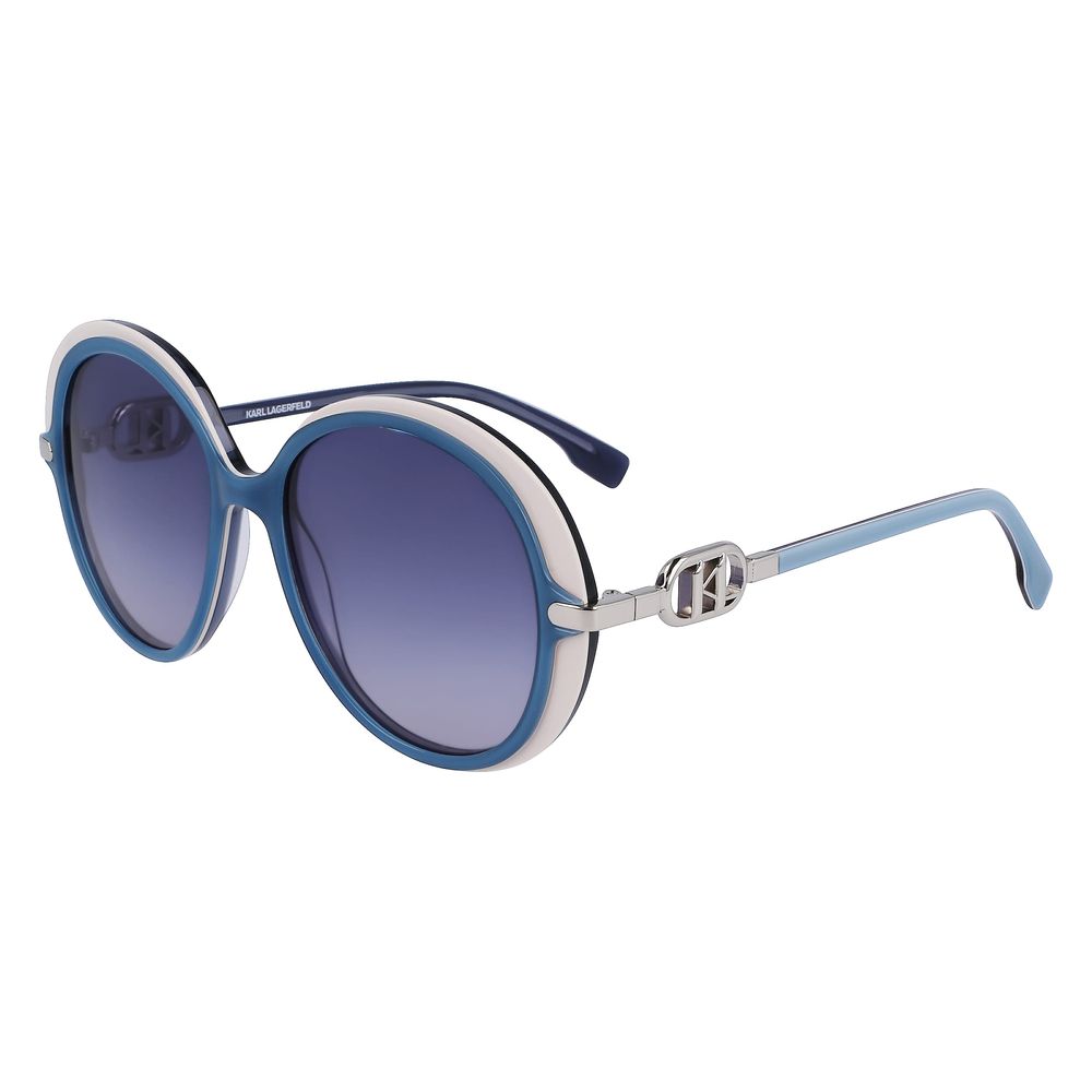 Karl Lagerfeld Blaue Acetat-Sonnenbrille