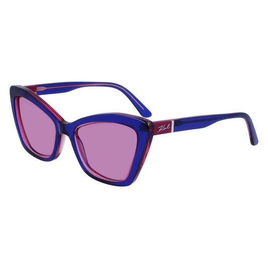 Karl Lagerfeld Blaue Acetat-Sonnenbrille