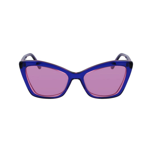 Karl Lagerfeld Blaue Acetat-Sonnenbrille