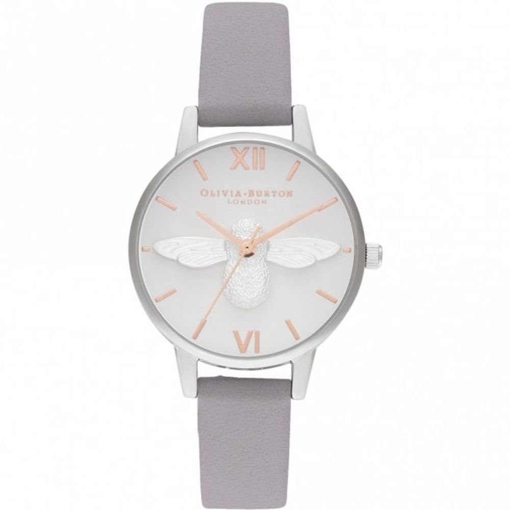 Olivia Burton Lila Kunstleder Uhr