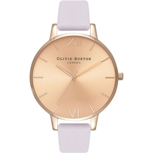 Olivia Burton Lila Kunstleder Uhr