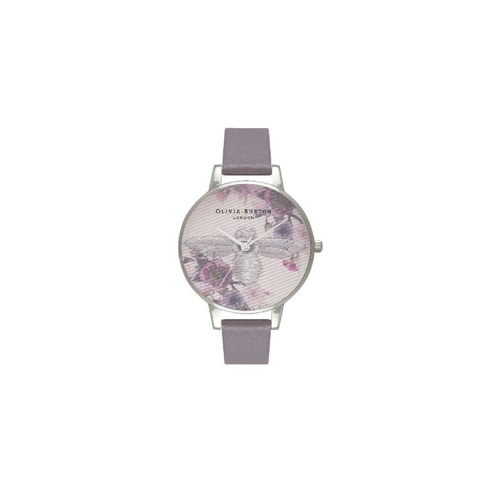 Olivia Burton Graue Kunstlederuhr