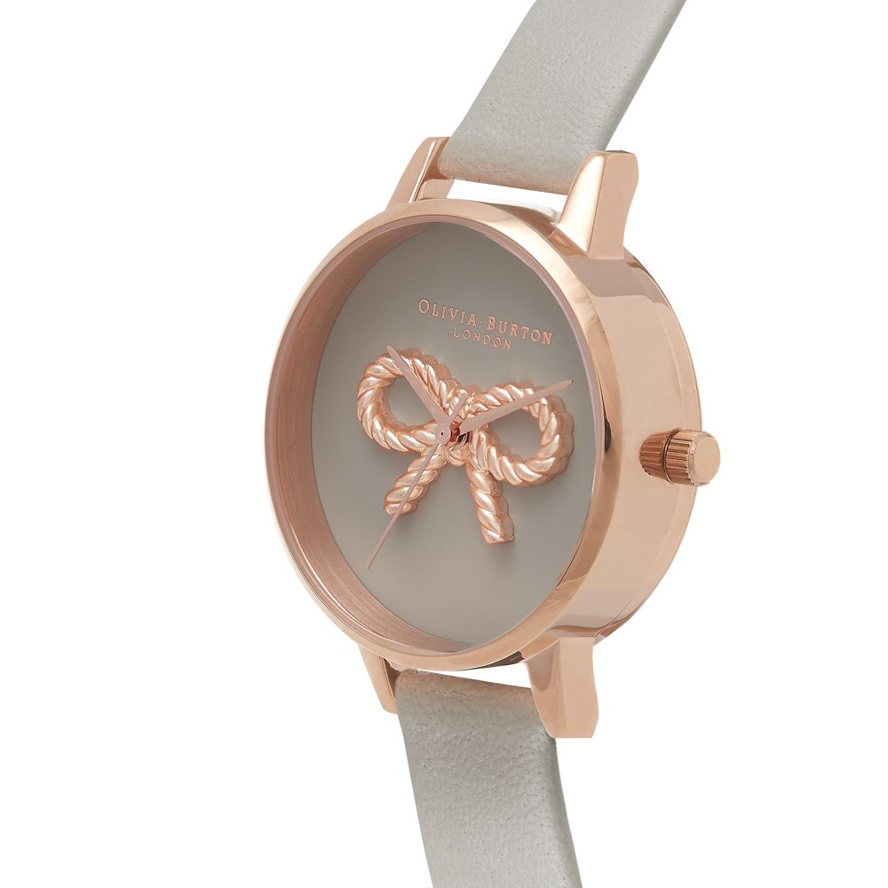 Olivia Burton Graue Kunstlederuhr