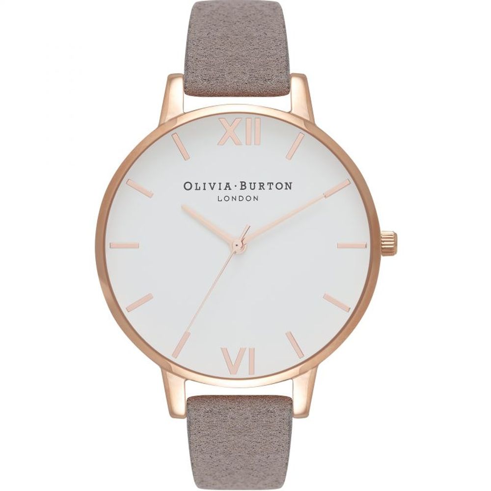 Olivia Burton Graue Kunstlederuhr