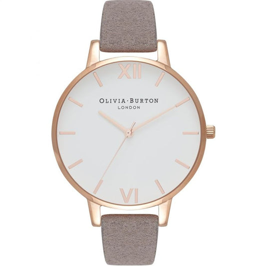 Olivia Burton Graue Kunstlederuhr