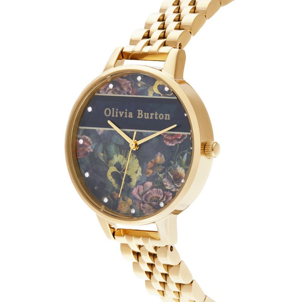 Olivia Burton Gold-Stahl-Uhr