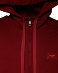 Bild in Galerie-Betrachter laden, Dolce & Gabbana Red Logo Plaque Hooded Sweatshirt Sweater
