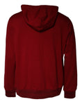 Bild in Galerie-Betrachter laden, Dolce & Gabbana Red Logo Plaque Hooded Sweatshirt Sweater
