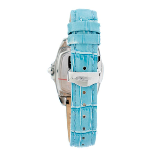 Chronotech Blaue Lederuhr