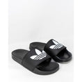 Load image into Gallery viewer, Adidas Schwarze Polyester-Sandale
