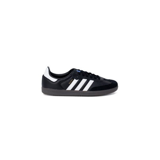 Adidas Schwarzer Leder-Sneaker