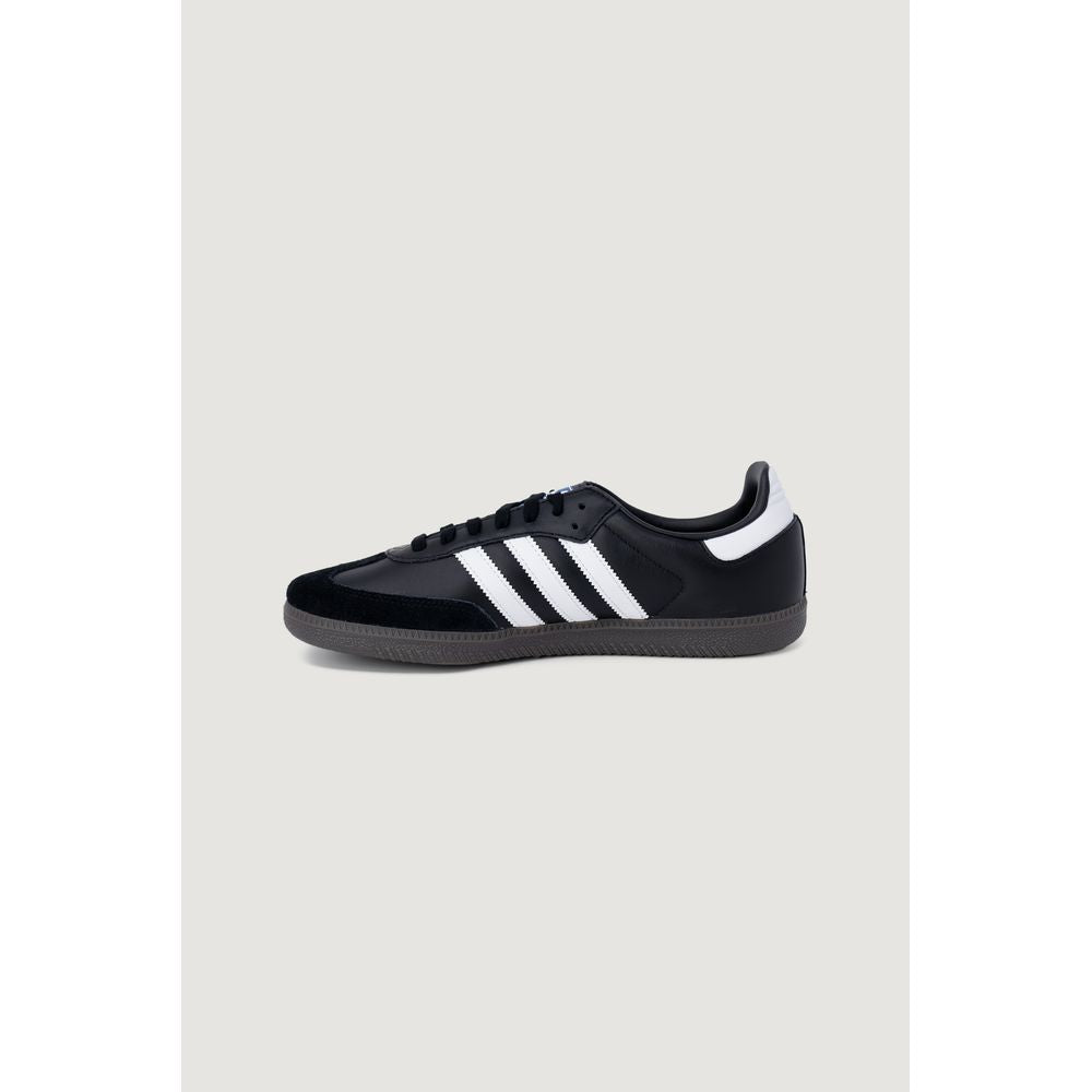 Adidas Schwarzer Leder-Sneaker