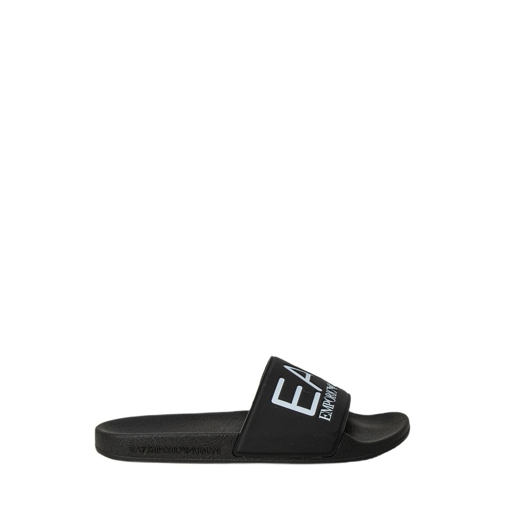 EA7 Emporio Armani Schwarze Polyethylen-Sandale