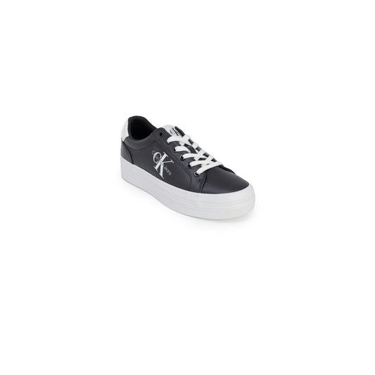 Calvin Klein Schwarzer Leder-Sneaker