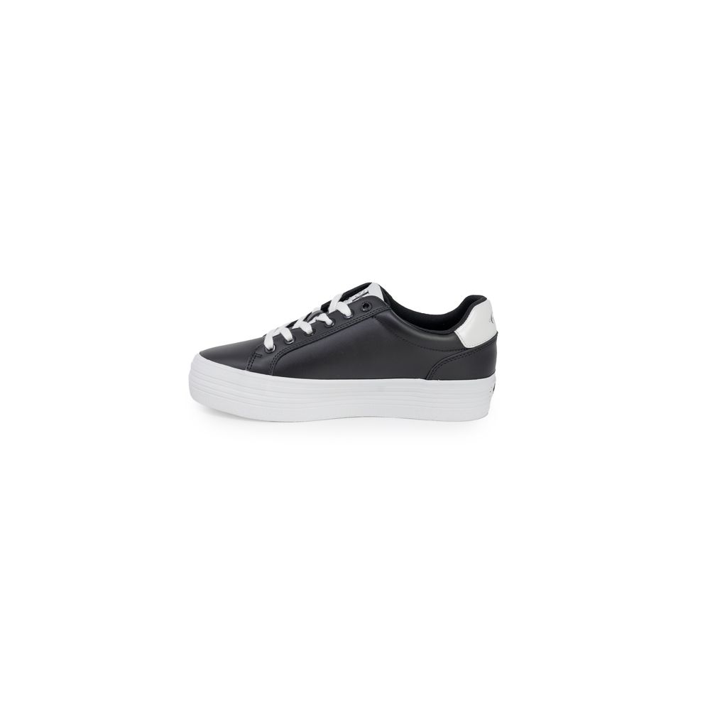 Calvin Klein Schwarzer Leder-Sneaker