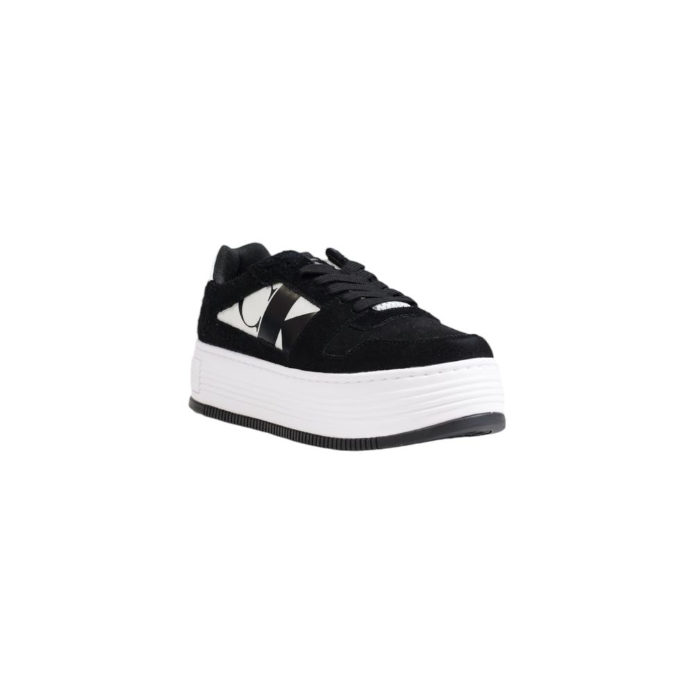 Calvin Klein Schwarzer Leder-Sneaker