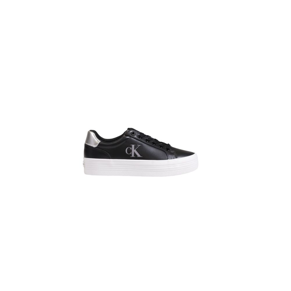 Calvin Klein Jeans Schwarzer Leder-Sneaker