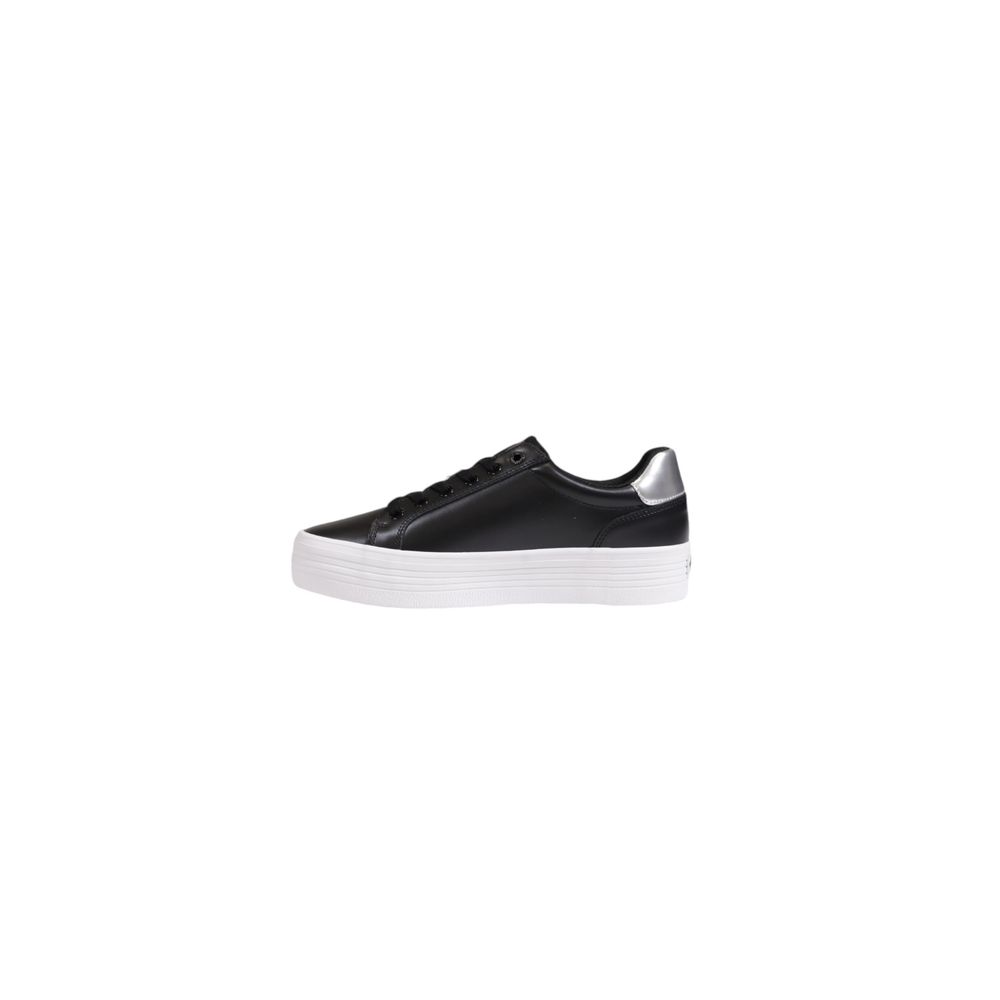 Calvin Klein Jeans Schwarzer Leder-Sneaker