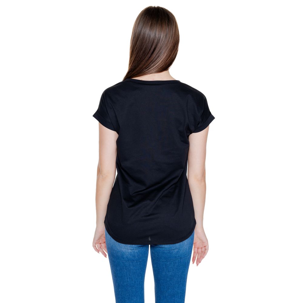 Vila Clothes Schwarze Baumwolle Tops & T-Shirt