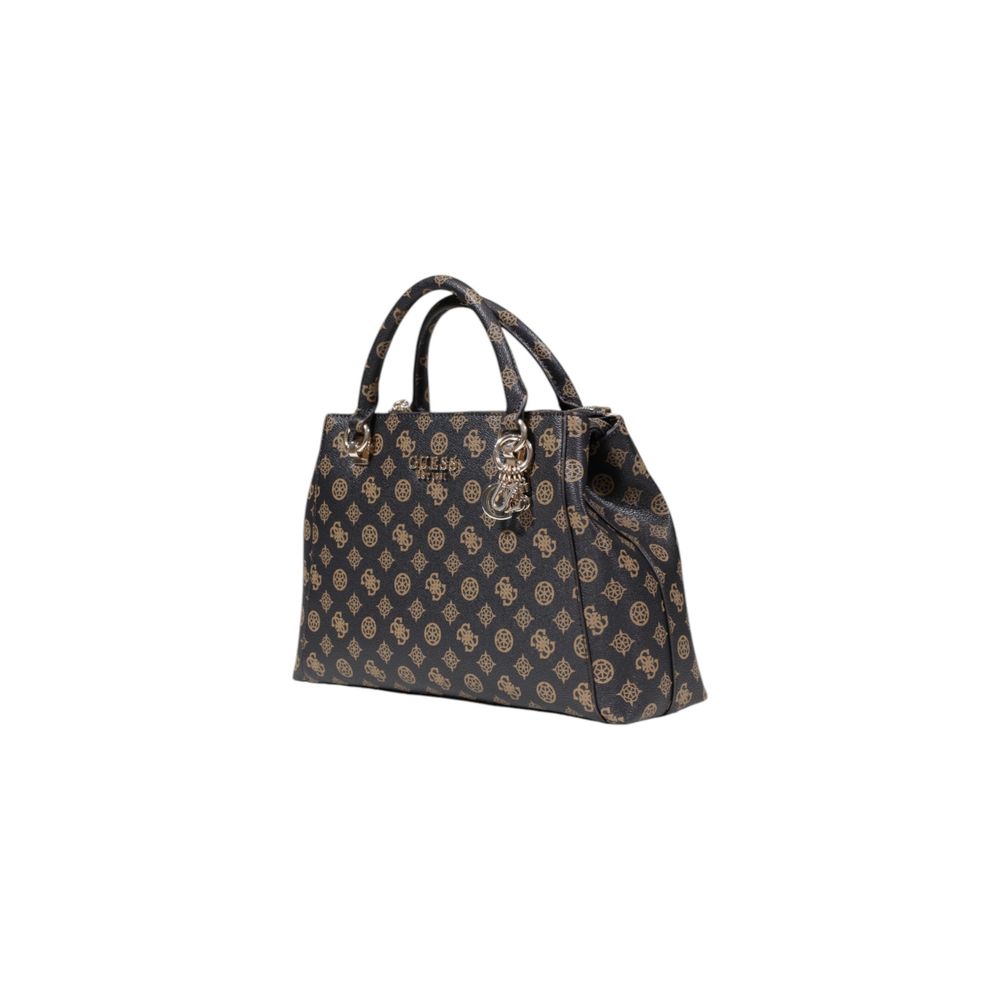 Guess Braune Polyethylen-Handtasche