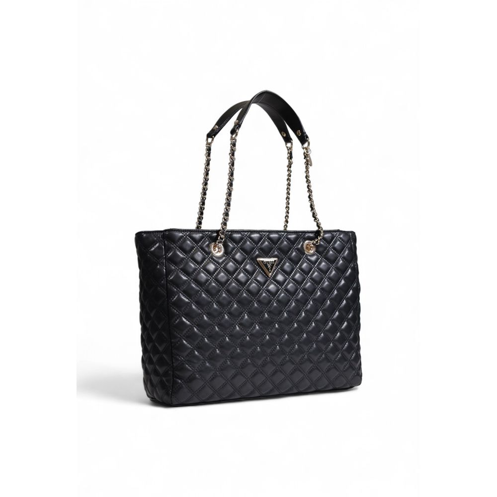 Guess Schwarze Polyethylen-Handtasche