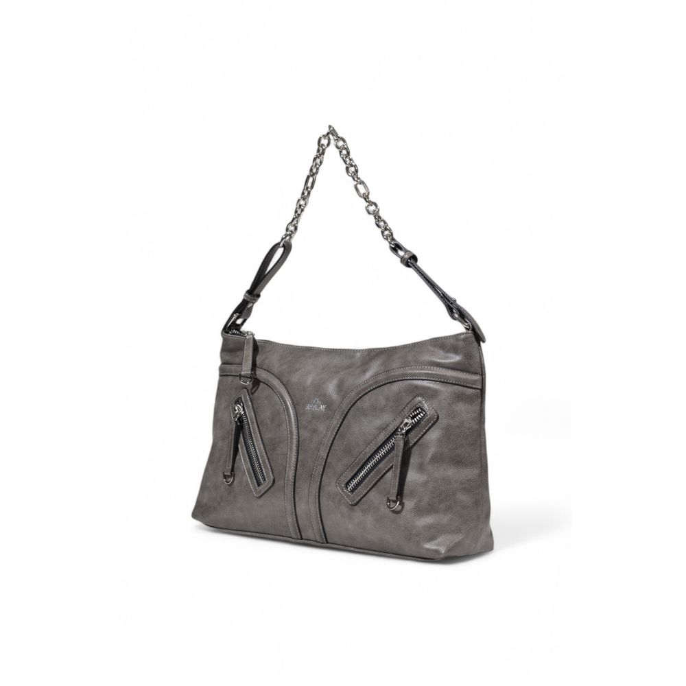 Replay Graue Polyester Handtasche