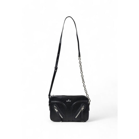 Replay Schwarze Polyester Handtasche