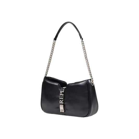 Replay Schwarze Polyester Handtasche