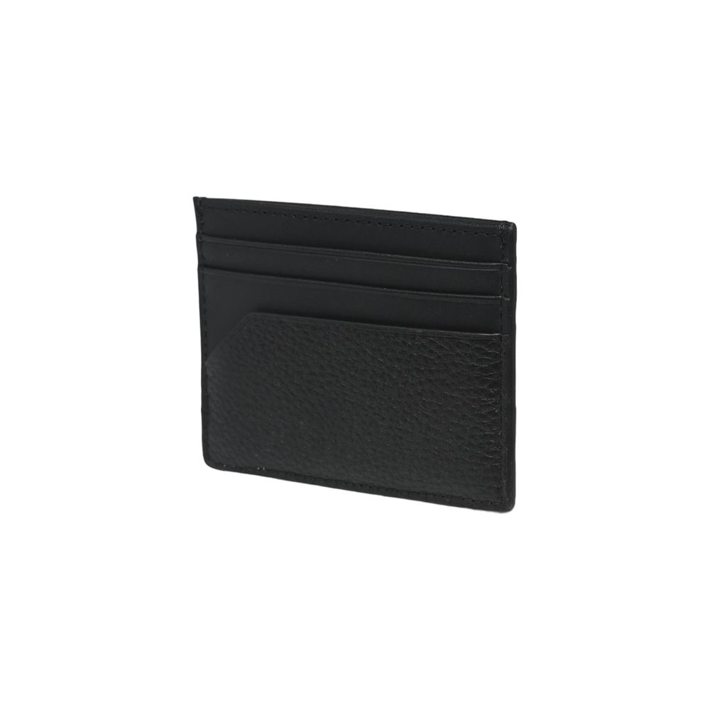 Tommy Hilfiger Schwarzes Leder Portemonnaie