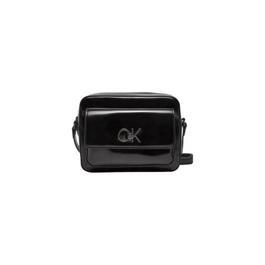 Calvin Klein Schwarze Polyethylen-Handtasche