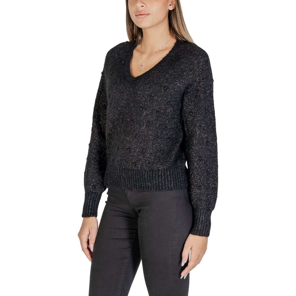 Vila Clothes Schwarzer Polyester-Pullover