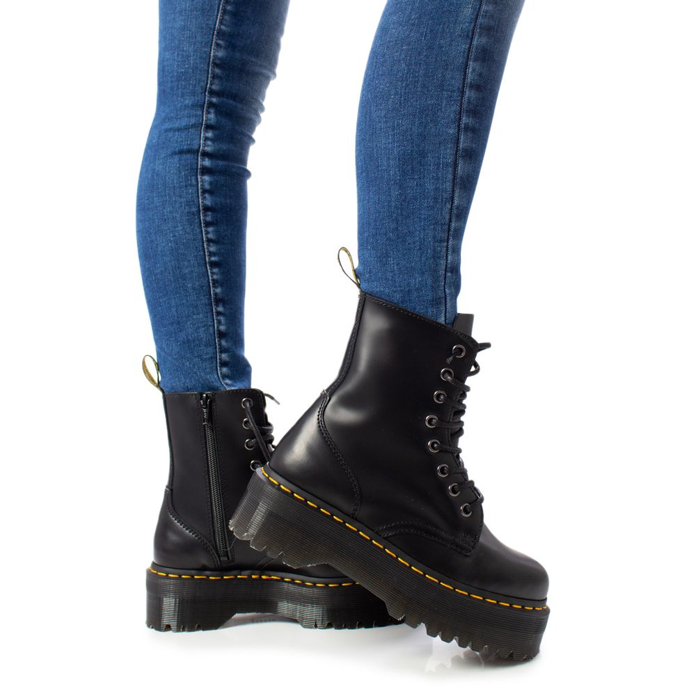 Dr. Martens Schwarzer Lederstiefel