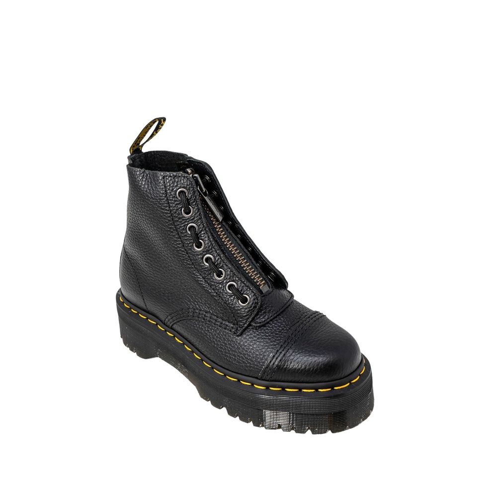 Dr. Martens Schwarzer Lederstiefel