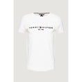 Load image into Gallery viewer, Tommy Hilfiger T-Shirt aus cremefarbener Baumwolle
