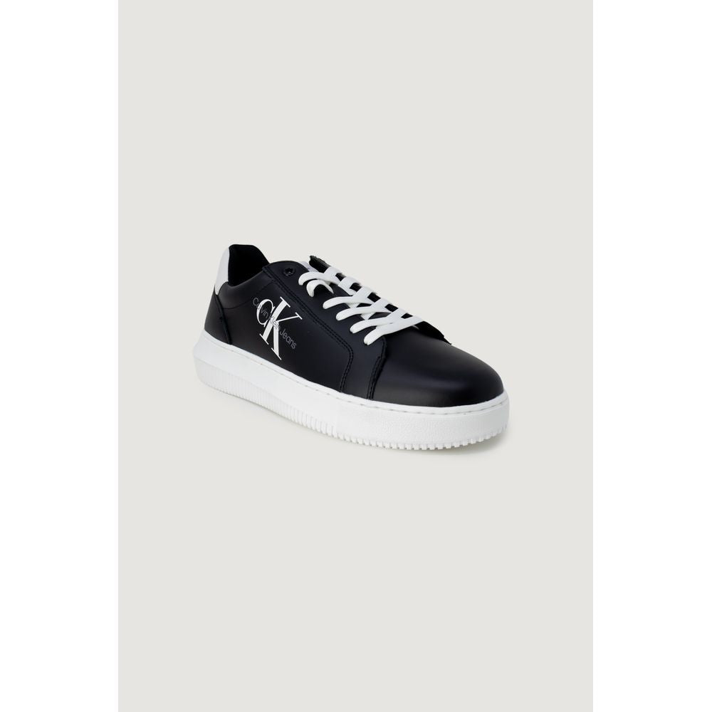 Calvin Klein Jeans Schwarzer Leder-Sneaker