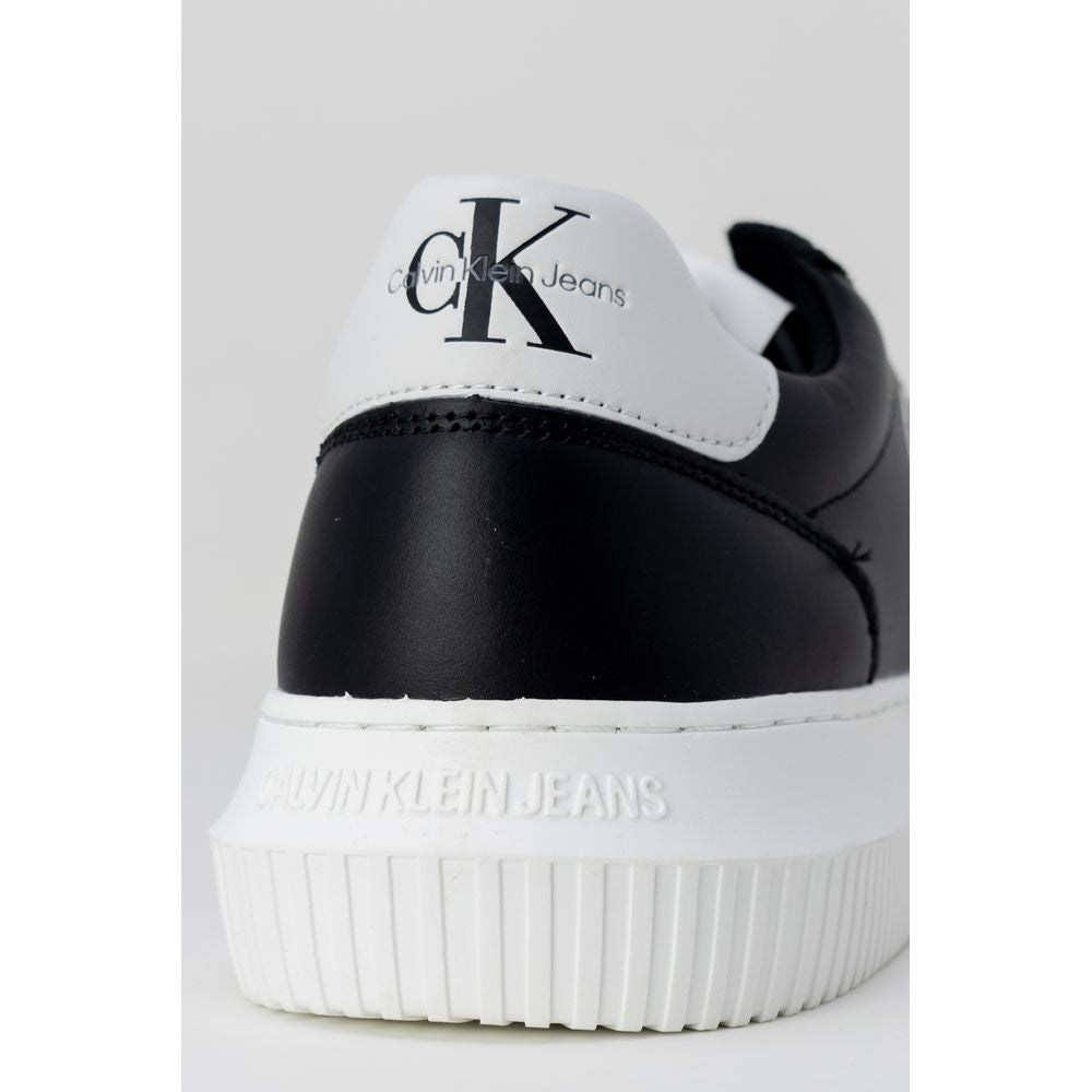 Calvin Klein Jeans Schwarzer Leder-Sneaker