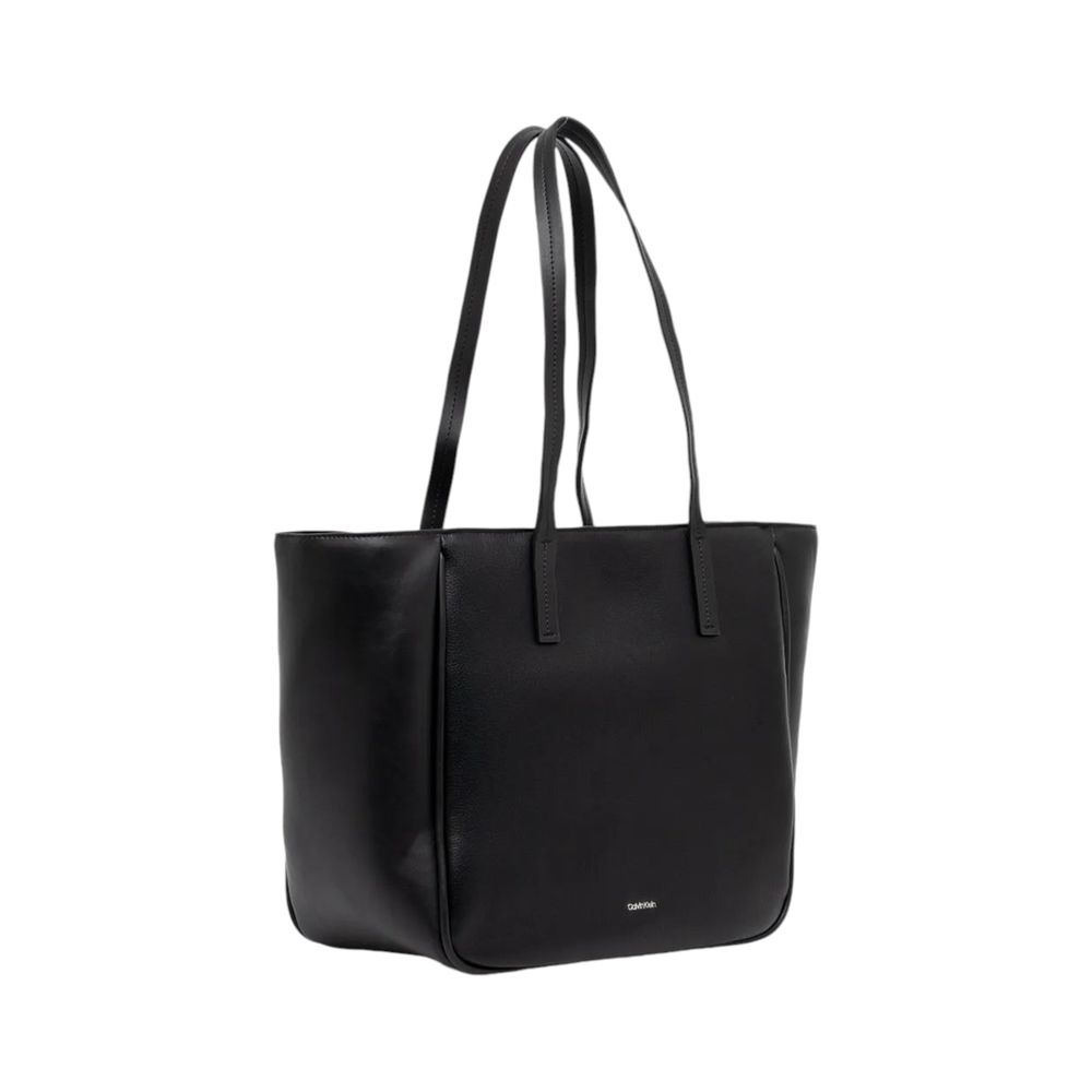 Calvin Klein Schwarze Polyethylen-Handtasche