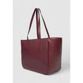 Load image into Gallery viewer, Calvin Klein Bordeauxfarbene Polyethylen-Handtasche
