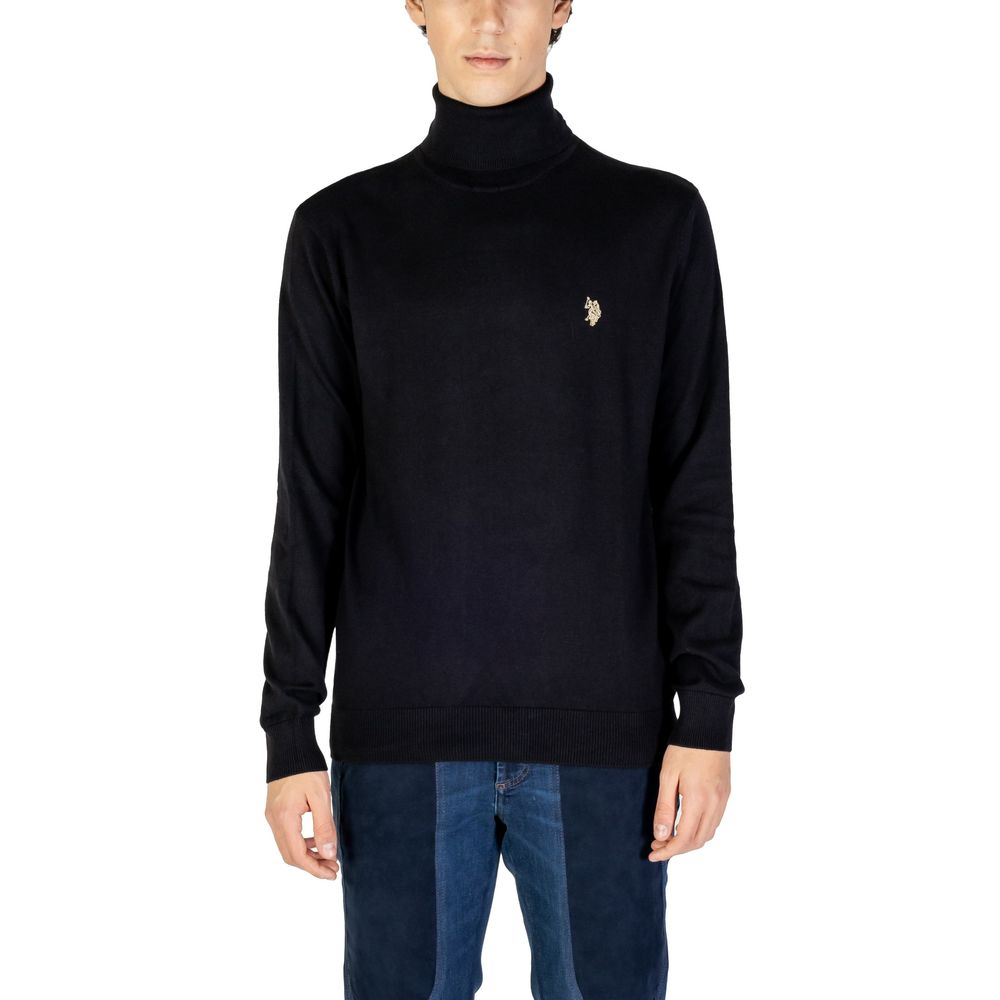 U.S. POLO ASSN. Schwarzer Baumwollpullover