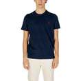 Load image into Gallery viewer, U.S. POLO ASSN. T-Shirt aus blauer Baumwolle
