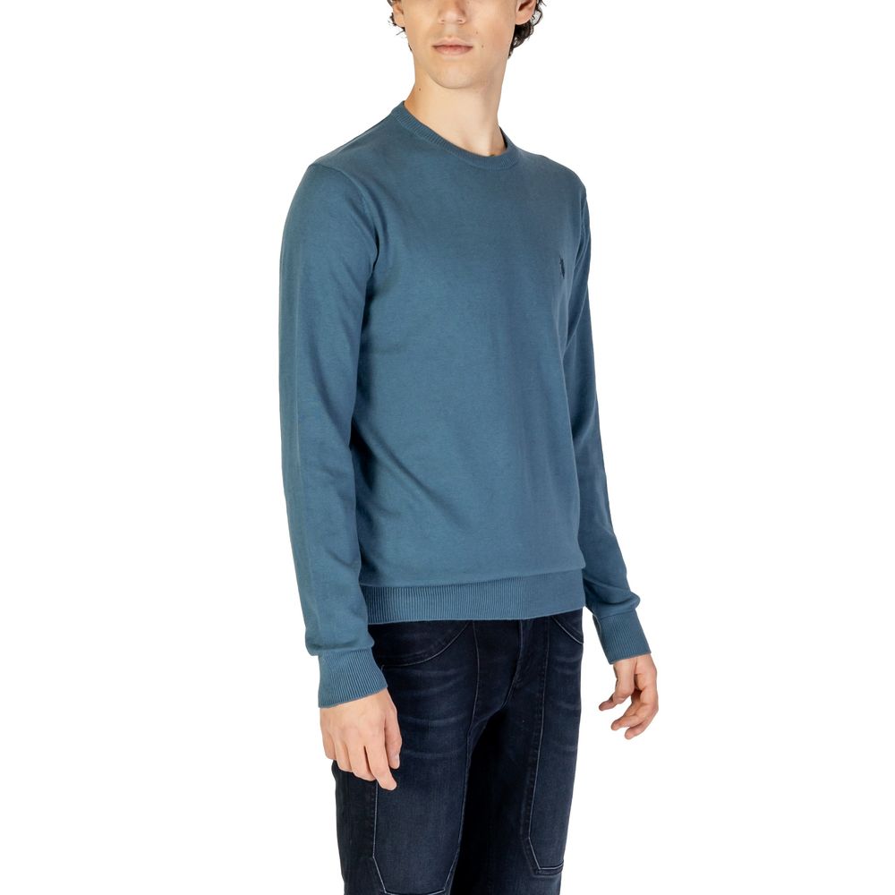 U.S. POLO ASSN. Blauer Baumwollpullover