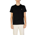 Load image into Gallery viewer, U.S. POLO ASSN. Schwarzes T-Shirt aus Baumwolle
