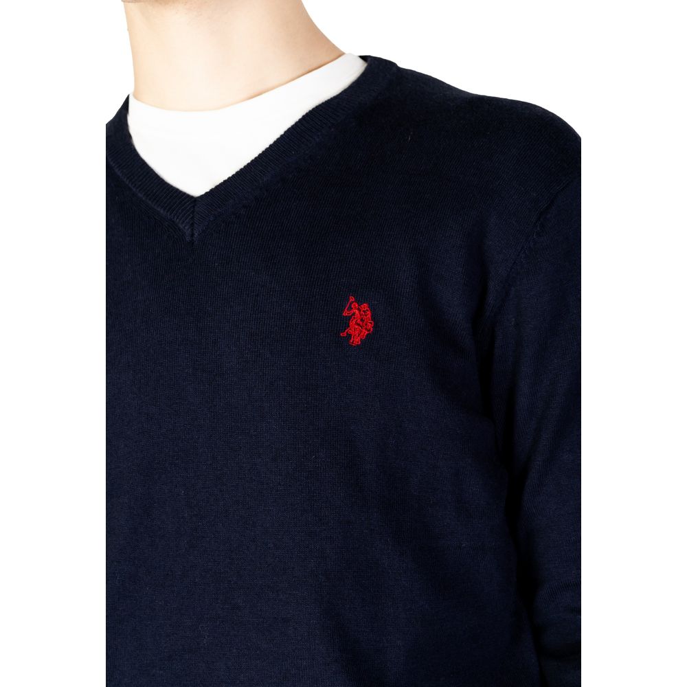 U.S. POLO ASSN. Blauer Baumwollpullover