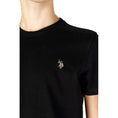 Load image into Gallery viewer, U.S. POLO ASSN. Schwarzes T-Shirt aus Baumwolle
