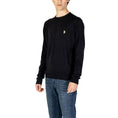 Resmi galeri görüntüleyiciye yükleyin, U.S. POLO ASSN. Schwarzer Baumwollpullover
