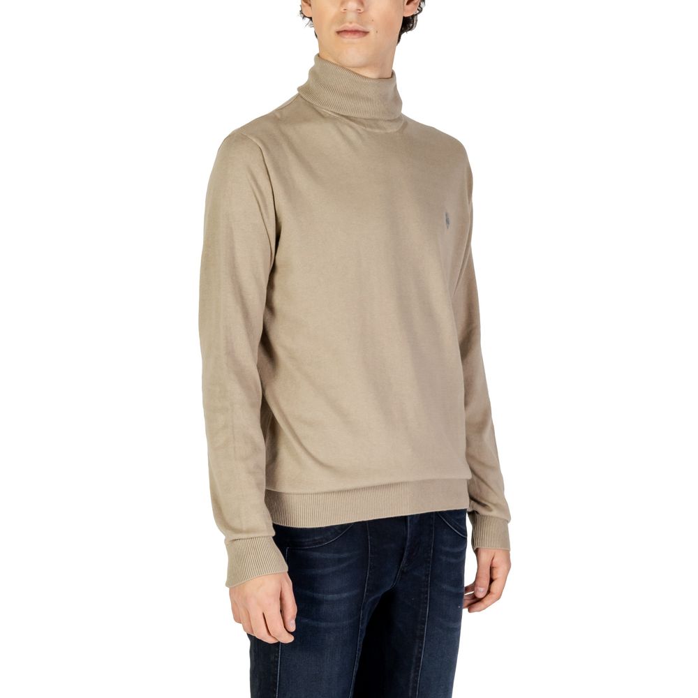 U.S. POLO ASSN. Beigefarbener Baumwollpullover