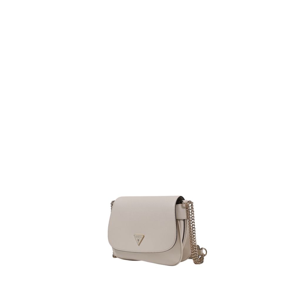 Guess Cremefarbene Polyethylen-Handtasche